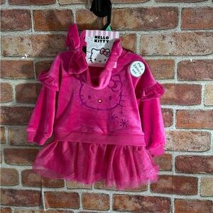 NWT Hello Kitty Fuchsia Dress with Tulle Skirt sz 6-9 mths